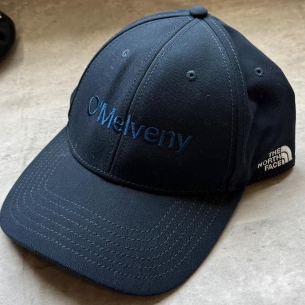 The North Face O'Melveny Navy Blue Polyester Adjustable Baseball Cap Hat NWT